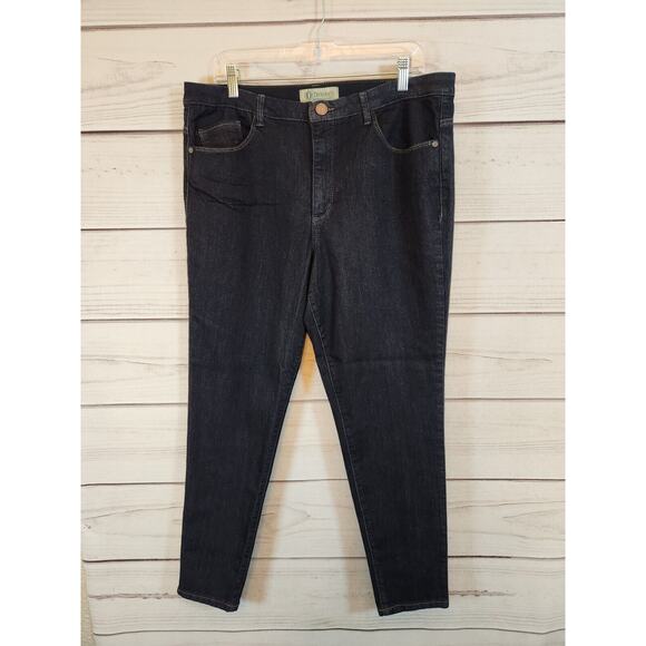 Democracy Women’s‎ Ab Technology Dark Wash Denim Skinny Jeans Size 16 - Picture 1 of 7